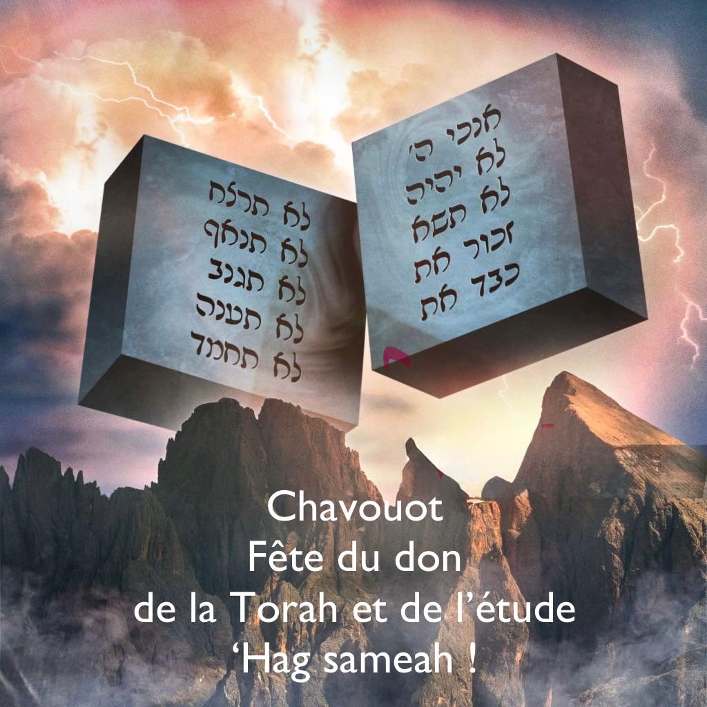 Chavouot - Fête du don de la Torah et de l'étude 'Hag sameah !